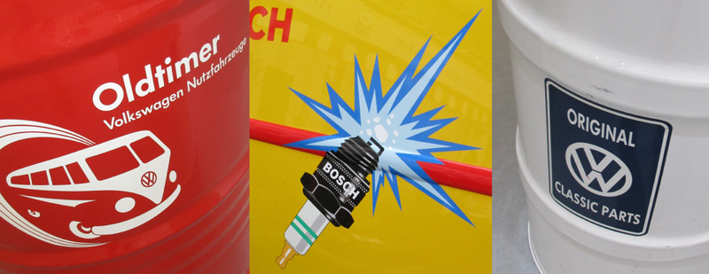 2017Augustin BARBOT - Techno Classica 2017 - Advertising publicite werbung VW Volkswagen BOSCH logo icon